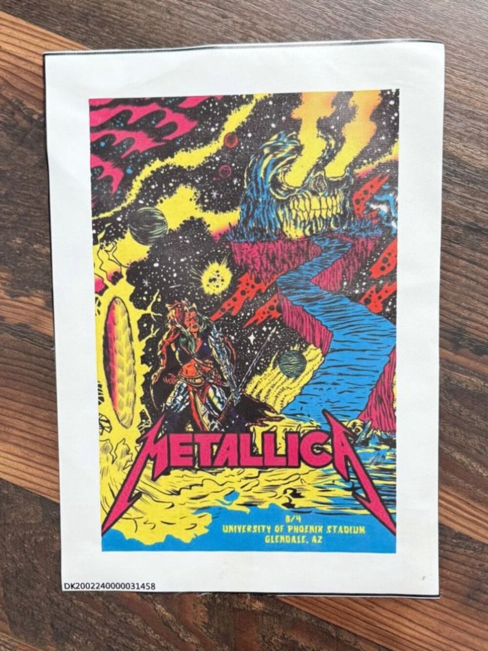 Metallica Concert Poster Replica on Canvas